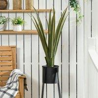 HOMCOM Decorative Artificial Plants Agave for Indoor Outdoor Desk Potted in Green