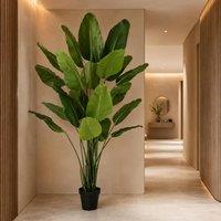 Leaf 200cm Traveller Palm Artificial Tree Realistic Premium in Green