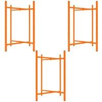 Monstershop Mortar Board Stands x 3 - 750mm High in Orange