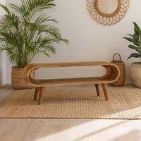 Wyld Haus Porquerolles Nordic Oak Mango Wood Open Coffee Table in Brown