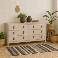 Wyld Haus Cashmere 8 Drawer Wooden Double Dresser Cream