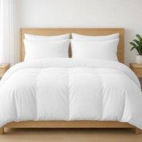 Pamposh 800 Thread Count Premium Egyptian Cotton Duvet Cover Sets Reversible in White | Size: Super King