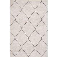 Kukoon Beige Grey Trellis Modern Abstract Washable Living Room Area Rug | Size: 160 cm x 230 cm