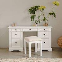 Statement Furniture Gainsborough White Dressing Table with 7 Drawers