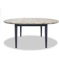Statement Furniture Florence Round Oval Extendable Kitchen Dining Table in Navy
