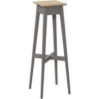 Statement Furniture Florence Plant Stand - Wooden Plant Holder, 80cm Tall in Light Grey