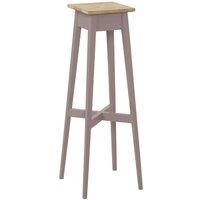 Statement Furniture Florence Plant Stand - Wooden Plant Holder, 80cm Tall in Taupe