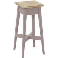 Statement Furniture Florence Plant Stand - Wooden Plant Holder, 50cm Tall in Taupe