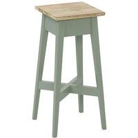 Statement Furniture Florence Plant Stand - Wooden Plant Holder, 50cm Tall in Light Green