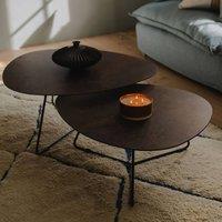 Statement Furniture Bergen Coffee Table Set in Bronze