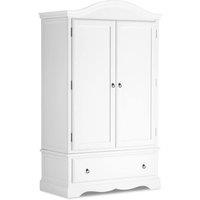 Statement Furniture Romance Double Wardrobe With Drawer in Cool White