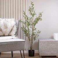 Scottish Everlastings Ltd 130cm Slim Silhouette Olive Tree in Green
