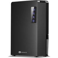 PureMate 2200ml Portable Dehumidifier for Damp, Mould, Moisture in Home, Kitchen, Bedroom, Caravan, Garage, Office in Black