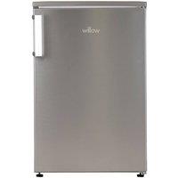 Willow 126L Under Counter Small Fridge 55cm Wide in Silver
