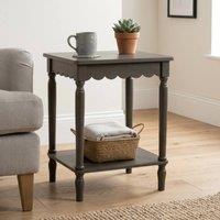 Scottish Everlastings Ltd Olive Brown Scalloped Edge Side Table