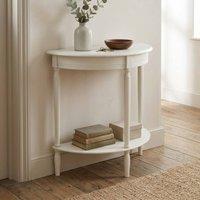 Scottish Everlastings Ltd Ivory Half Round Table