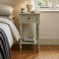 Scottish Everlastings Ltd Moss Green Side Table with Drawer in Pale Green