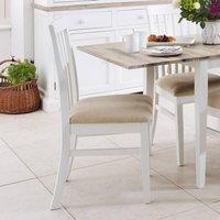 Statement Furniture Florence Highback Upholstered Seat Chair in White