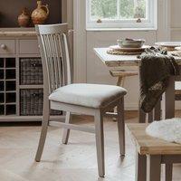 Statement Furniture Florence Highback Upholstered Seat Chair in Light Grey