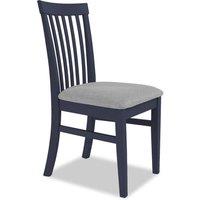 Statement Furniture Florence Highback Upholstered Seat Chair in Navy