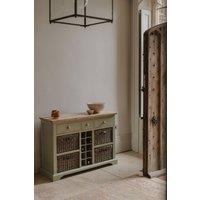 Statement Furniture Florence Sideboard with 2 Drawers & Removable Storage Baskets in Light Green