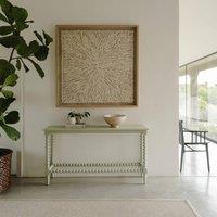 Statement Furniture Cromwell Large Console table with Bobbin Design in Light Green