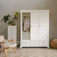Statement Furniture Gainsborough White Triple Wardrobe