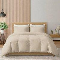 Pamposh 400TC Cotton Sateen Duvet Cover Sets - Smooth & Soft Feel in Taupe | Size: Single