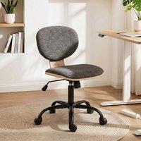 HOMCOM Home Office Desk Chair Height Adjustable, Grey