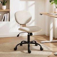 HOMCOM Home Office Desk Chair Height Adjustable, Light Grey
