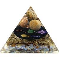 KDMD Midnight Reiki Orgonite Pyramid Om Chakra 70mm