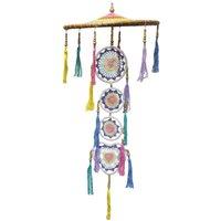 KDMD Large Pastel Rainbow Dreamcatcher Inspired by Bali Temple Umbrella