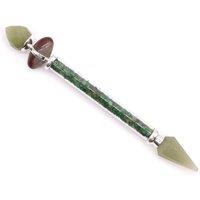 KDMD Shiva Lingam Magic Wand in Green Aventurine for Happiness & Positivity