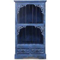 KDMD Albasia Bluewash Bathroom Cabinet 120cm Tall Storage Drawer in Blue
