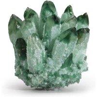 KDMD Green Ghost Quartz Cluster Unique Crystallized Decorative Mineral