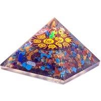 KDMD Om Chakra Orgonite Pyramid 70mm Crystal Energy Decor