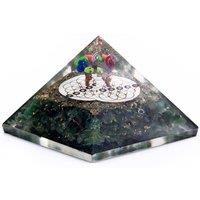 KDMD 70mm Green Aventurine Orgonite Pyramid Flower of Life