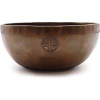 KDMD Extra Large Indian Moon Phase Singing Bowl 22cm 1500g in Brown