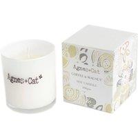 KDMD Agnes Cat Votive Candle Coffee & Walnut in White