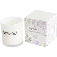 KDMD Agnes & Cat Japanese Bloom Soy Votive Candle with Silver Lid in White
