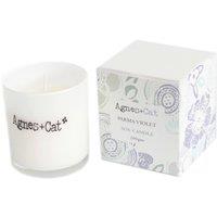KDMD Agnes & Cat Parma Violet Sweet Soy Votive Candle in White