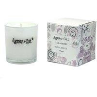 KDMD Agnes & Cat Tea & Roses Soy Votive Candle in White