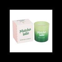 KDMD Brunch Club Matcha Latte Candle in Glass Jar in Green