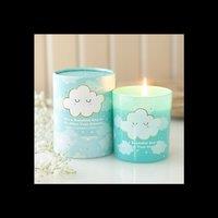 KDMD Cloud Print Lavender Chamomile Candle 28 Hour Relaxing in Aqua