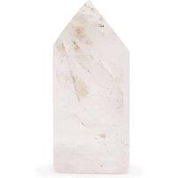 KDMD Clear Quartz Gemstone Point 6cm Clear Crystal Desk Decor in White