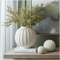 KDMD Grove Large Globe Vase for Floor & Console Decor in White