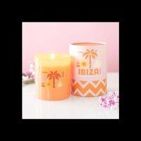 KDMD Ibiza Sunrise Apricot Neroli Scented Candle 28 Hour Burn in Orange