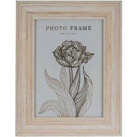 KDMD Isla 5x7 Natural Finish Photo Frame Standing Display in White
