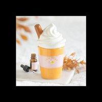KDMD Pumpkin Spice Latte Oil Burner Wax Warmer Tealight Scent in Orange