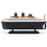 KDMD Ship Model Puff Aroma Diffuser with Color Changing LED Timer in Black
